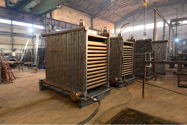 Промышленный котел 1450 кВт уголь дрова - изготовление