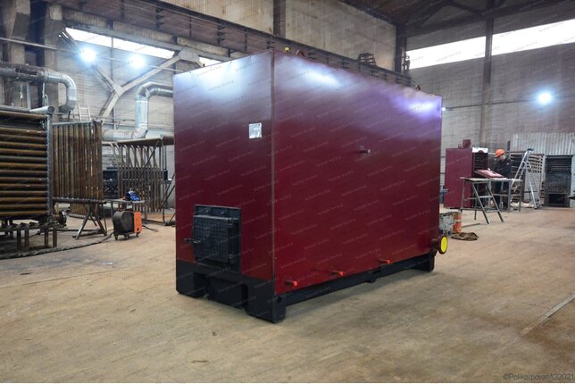 Угольный котел с золоуловителем 0.6 МВт